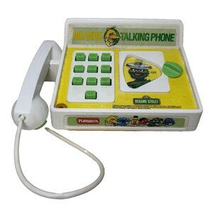 Hasbro Sesame Street Big Bird Talking Phone #588 Vtg 1982 Not Working Parts Only